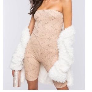 Sequin detail playsuit